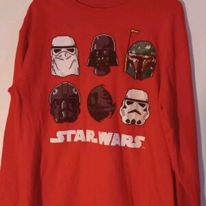 Star Wars Red Long Sleeve Kids Tee